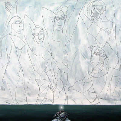 2009-06 Reinhard Ader, Rue d'Illusion, 2009, Acryl-Lwd, 120 x 120 cm-500x500