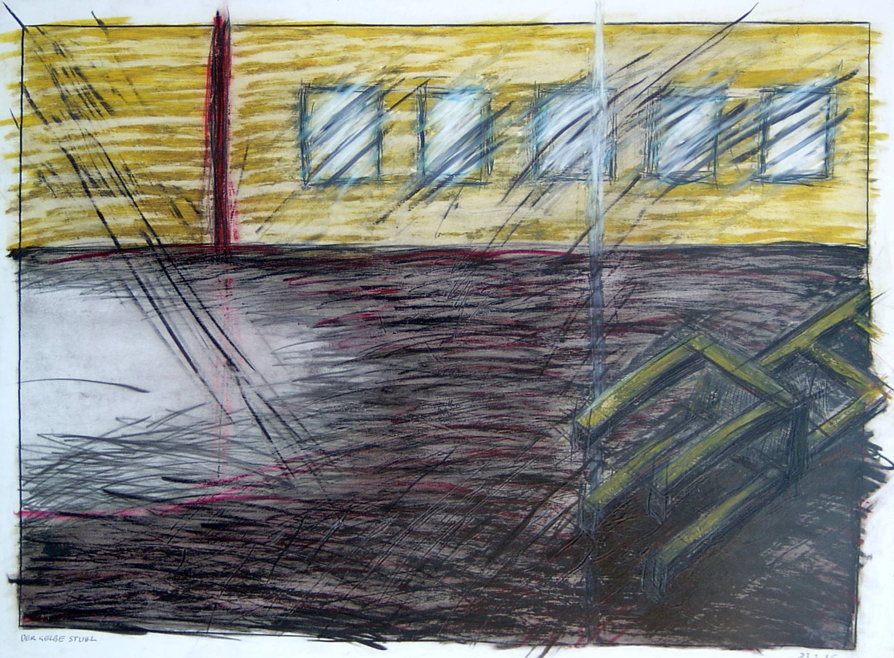 Der gelbe Stuhl, 1986-02