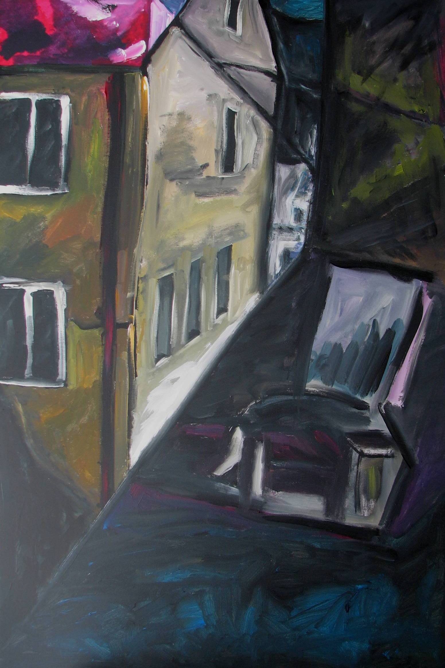 Kleine Saumtiergasse nachts, 2008-1