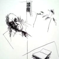 1988-01 Kaffeepause, Bleistift 20140130_131330
