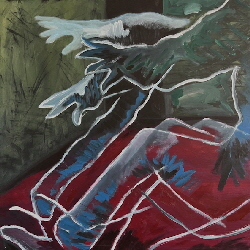 2022-03 No more Time, 2022, Acryl, 100x100
